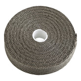 Custom Chrome 1" x 50' Fibreglass Titanium Exhaust Manifold Header Pipe Heat Wrap Thermal Tape